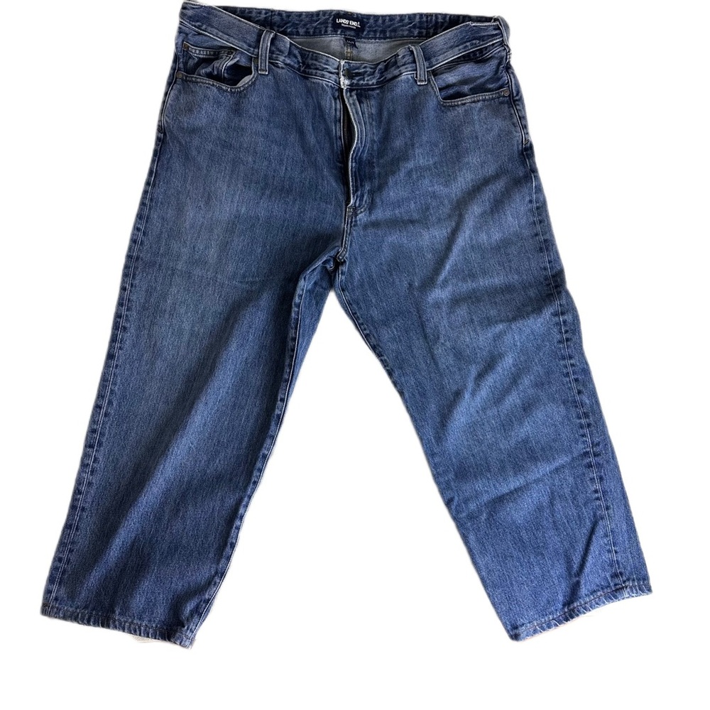Lands End Square Rigger Traditional Coupe Classique Men’s Size 44/T Denim Jeans